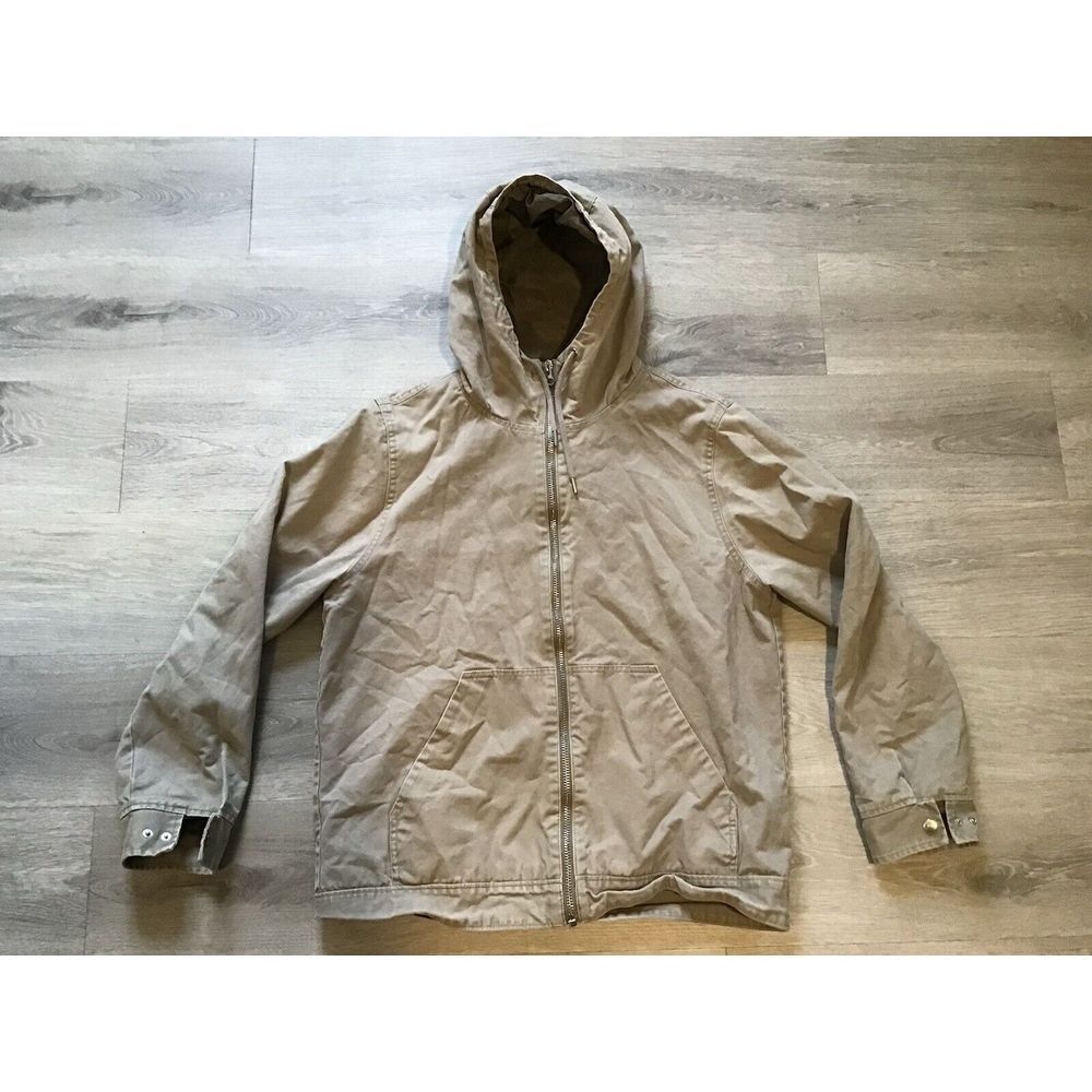 H&M Divided Mens Hoodie Jacket size L Canvas Pockets‎